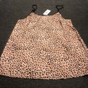 Ekouaer Brand NWT Women's XXL Leopard print nightgown sleep dress